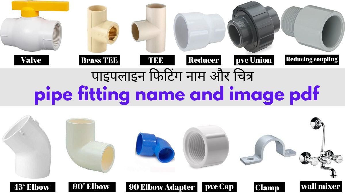 Pipe fitting name with images pdf